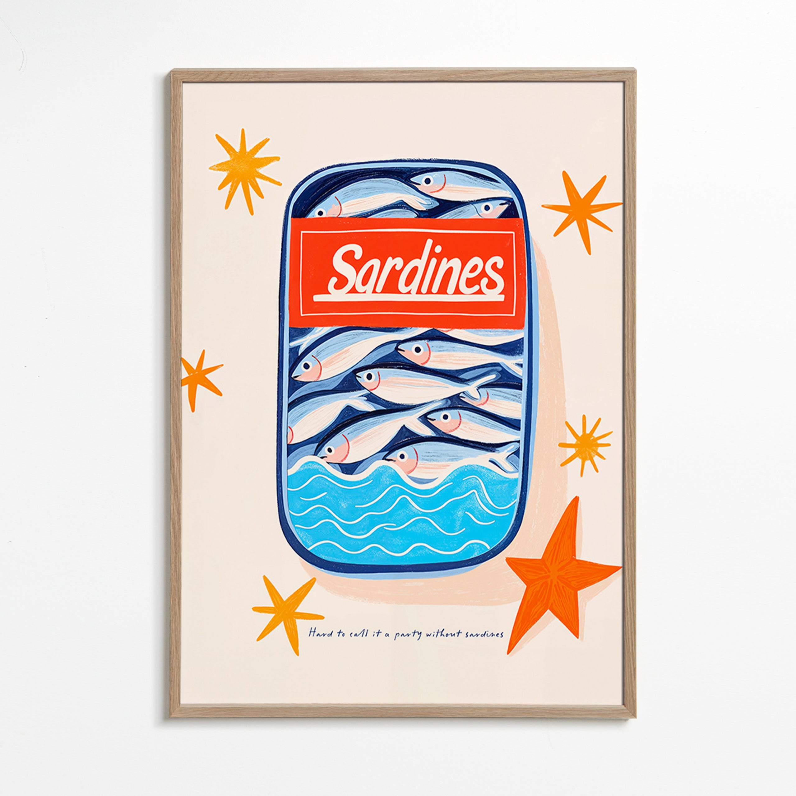 Kökskonst: illustrerad sardinkburk