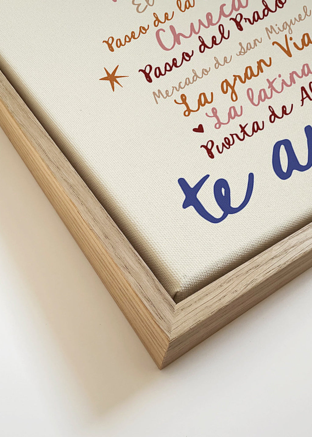 Reseaffisch Madrid tydlig typografi