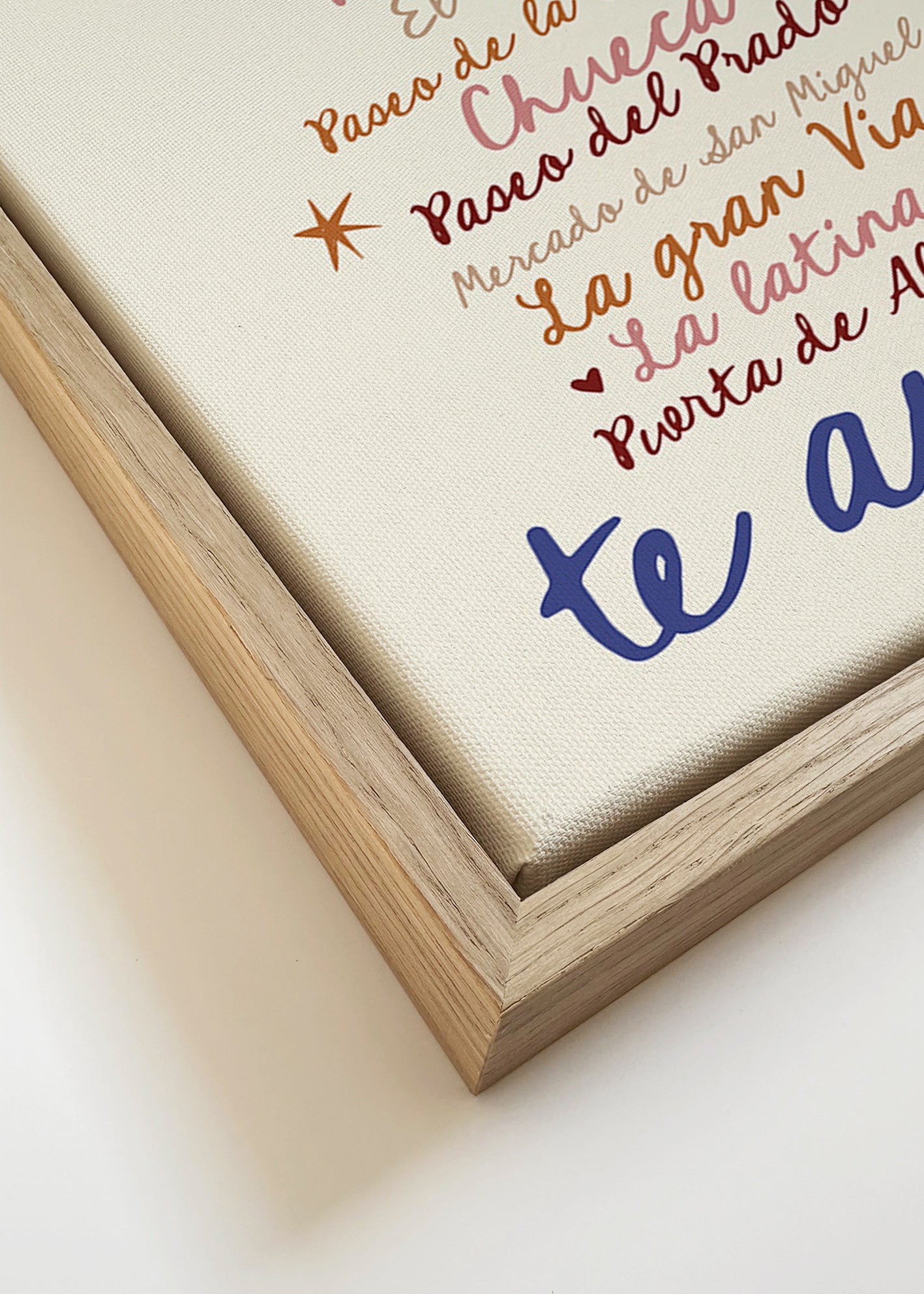 Reseaffisch Madrid tydlig typografi