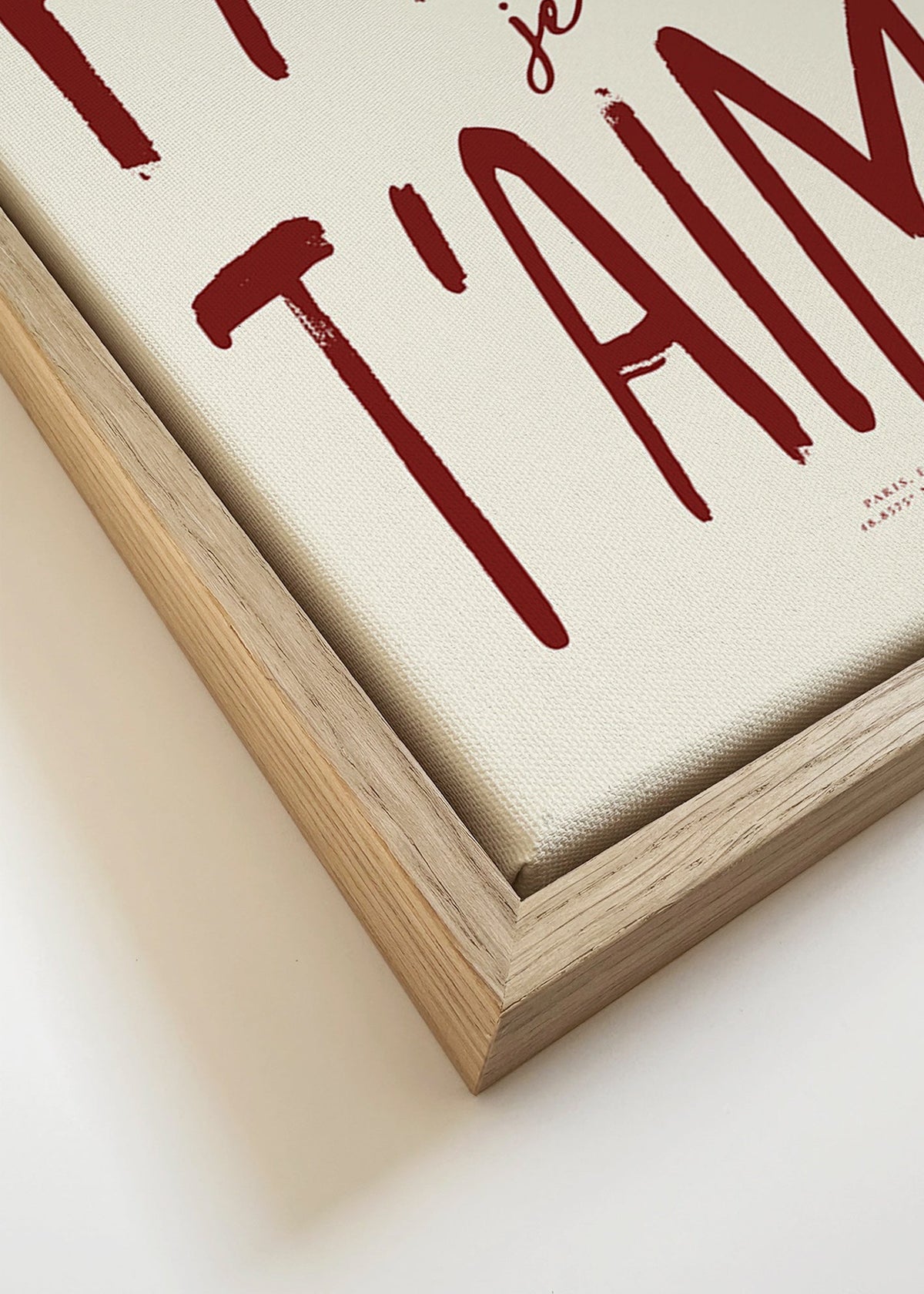 Reseaffisch typografi Paris je t'aime