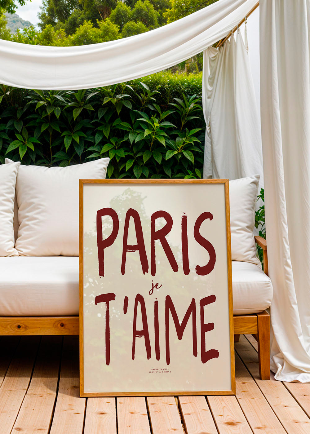 Reseaffisch typografi Paris je t'aime