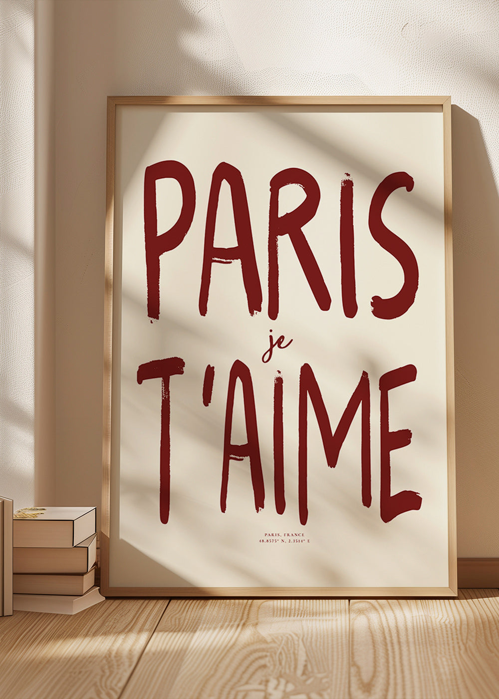 Reseaffisch typografi Paris je t'aime