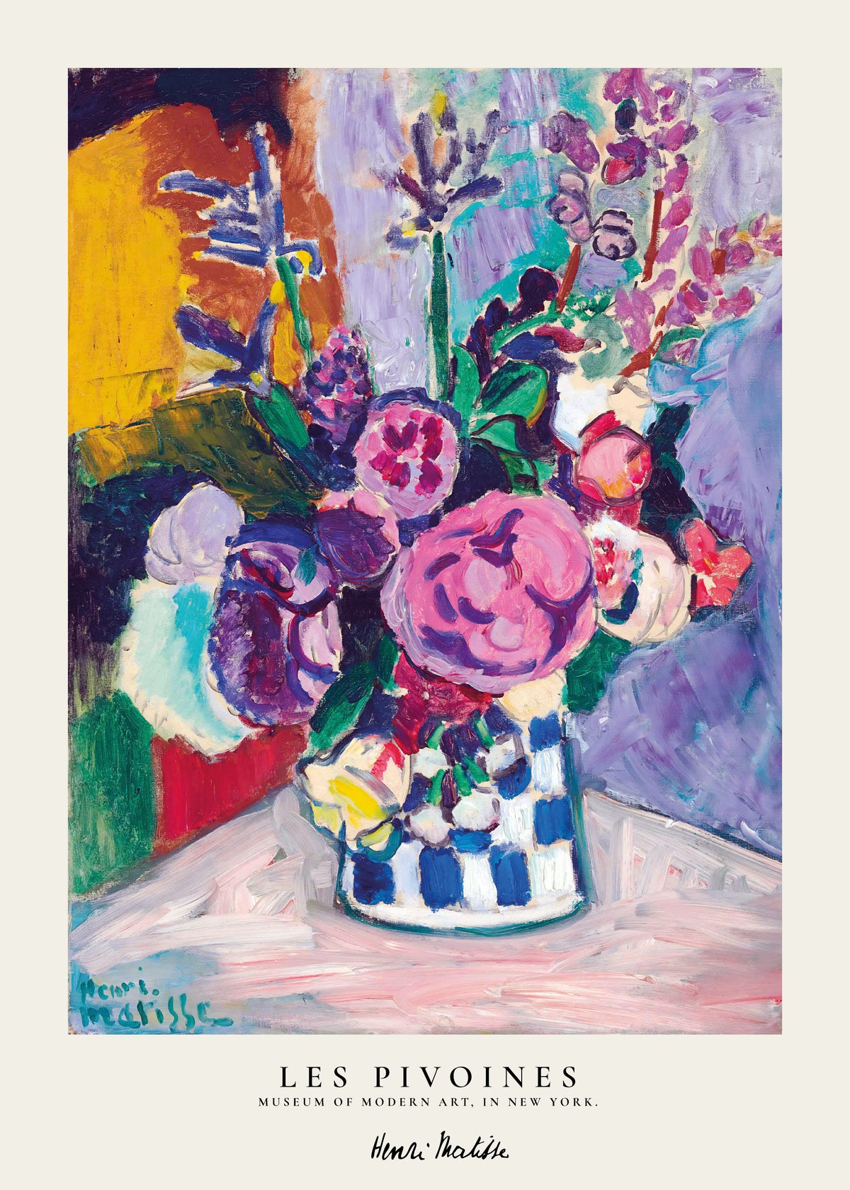 Henri Matisse Les Pivoines - Unframed art print