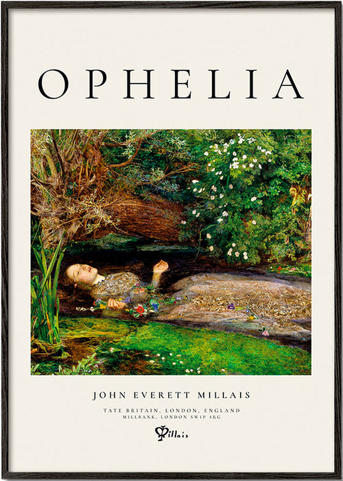 Botanisk poster Ophelia vid bäcken