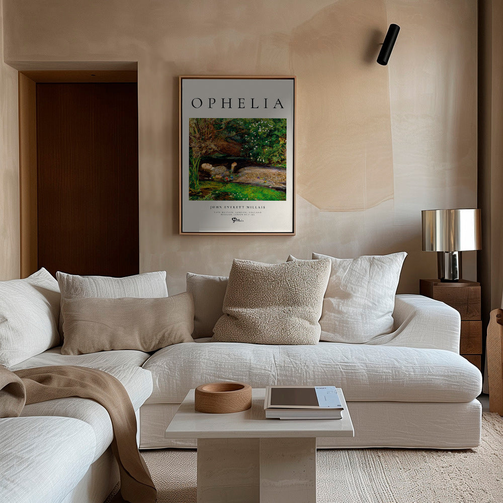 Botanisk poster Ophelia vid bäcken