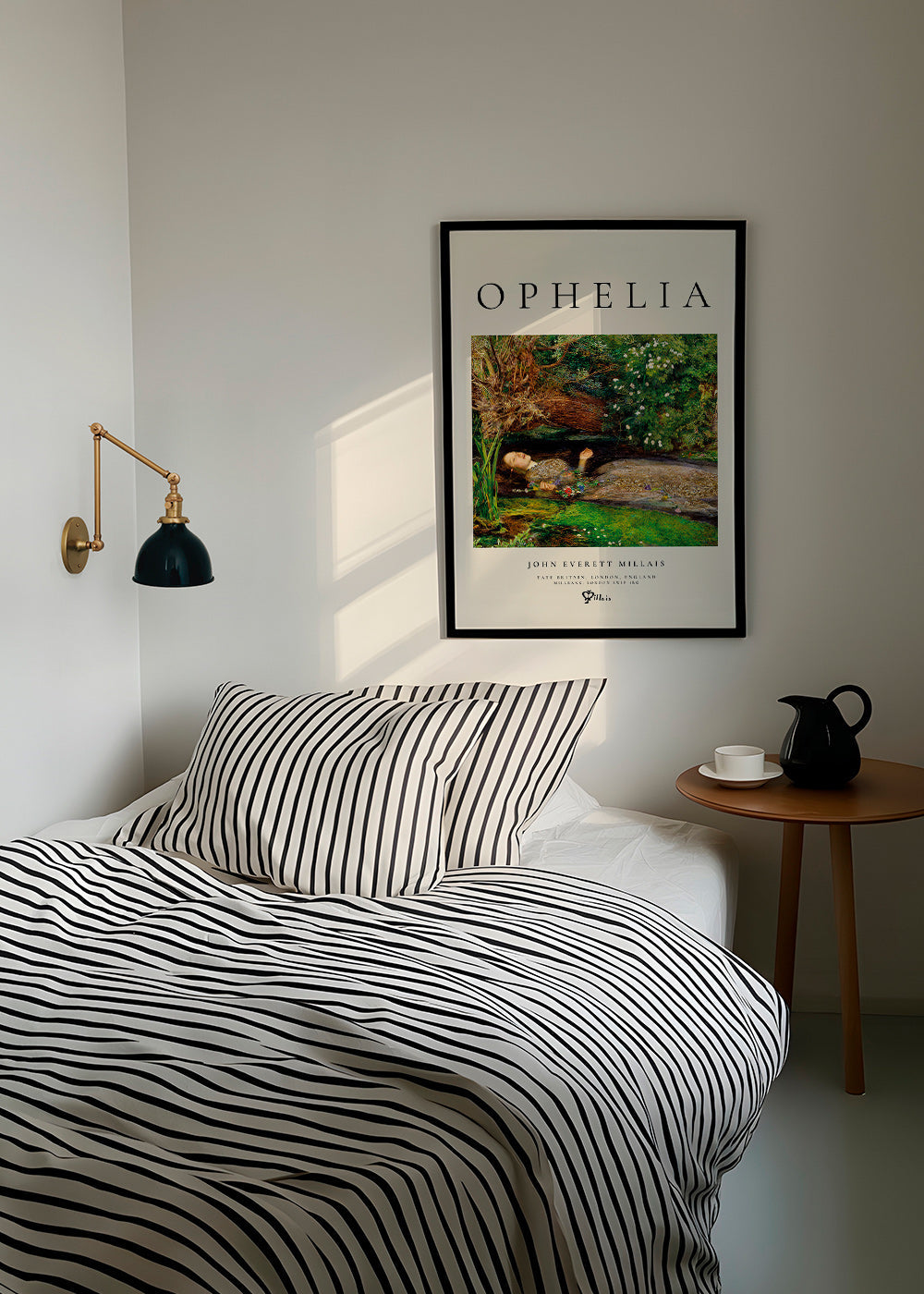 Botanisk poster Ophelia vid bäcken