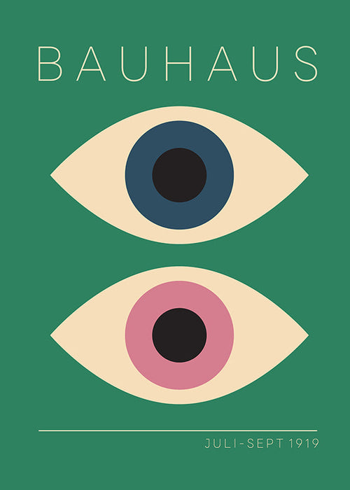 Geometrisk tavla Bauhaus tvillingögon