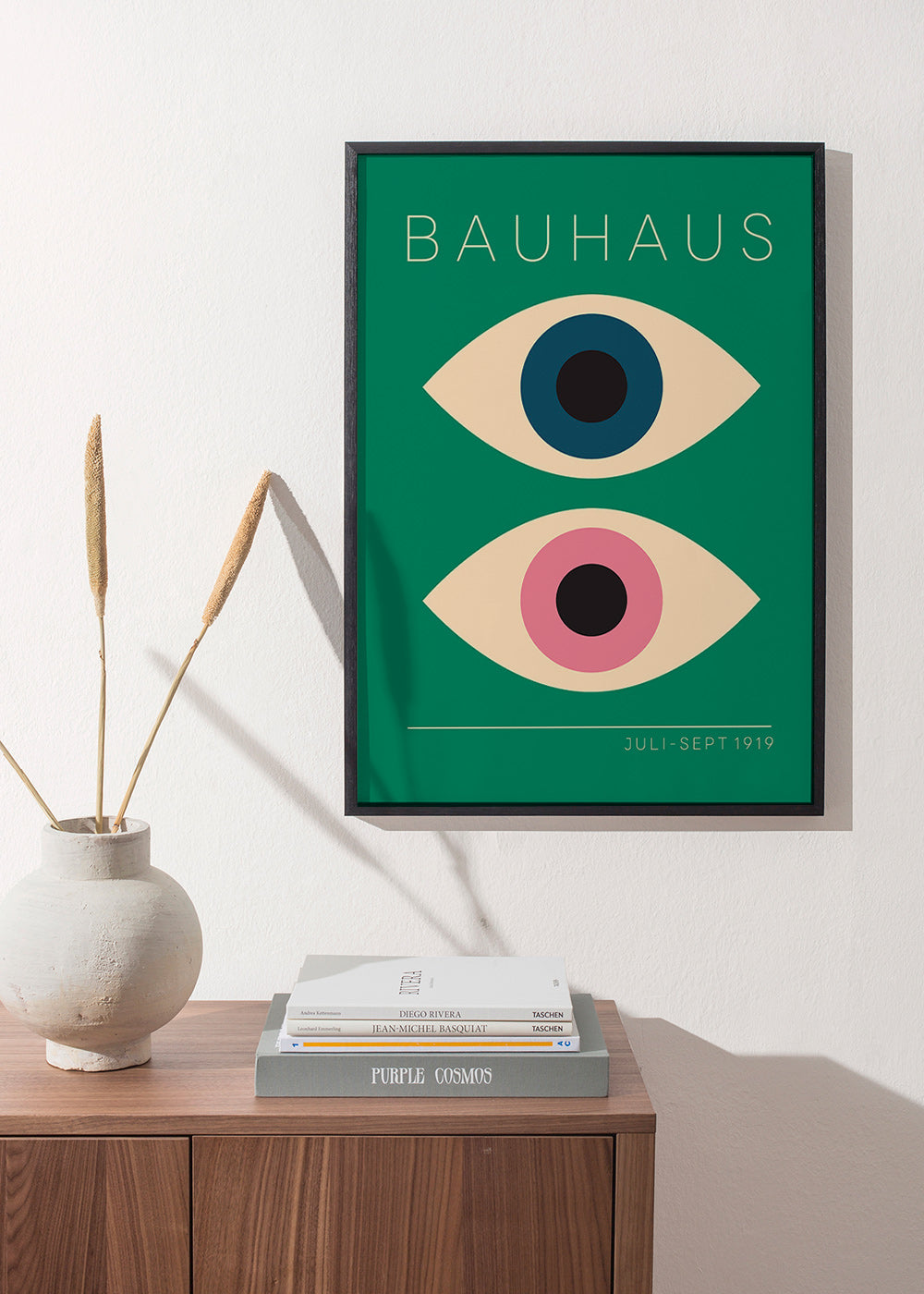 Geometrisk tavla Bauhaus tvillingögon