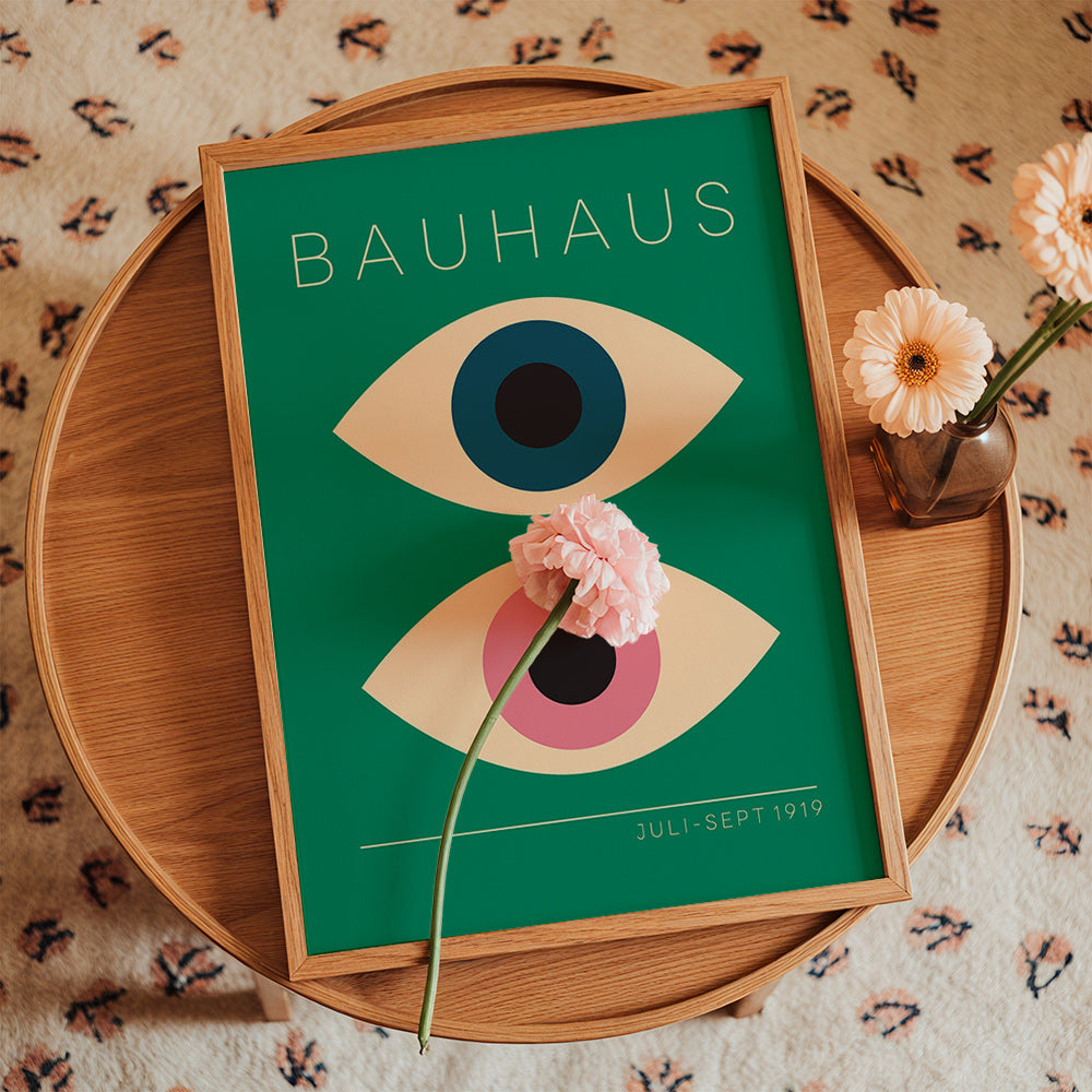 Geometrisk tavla Bauhaus tvillingögon