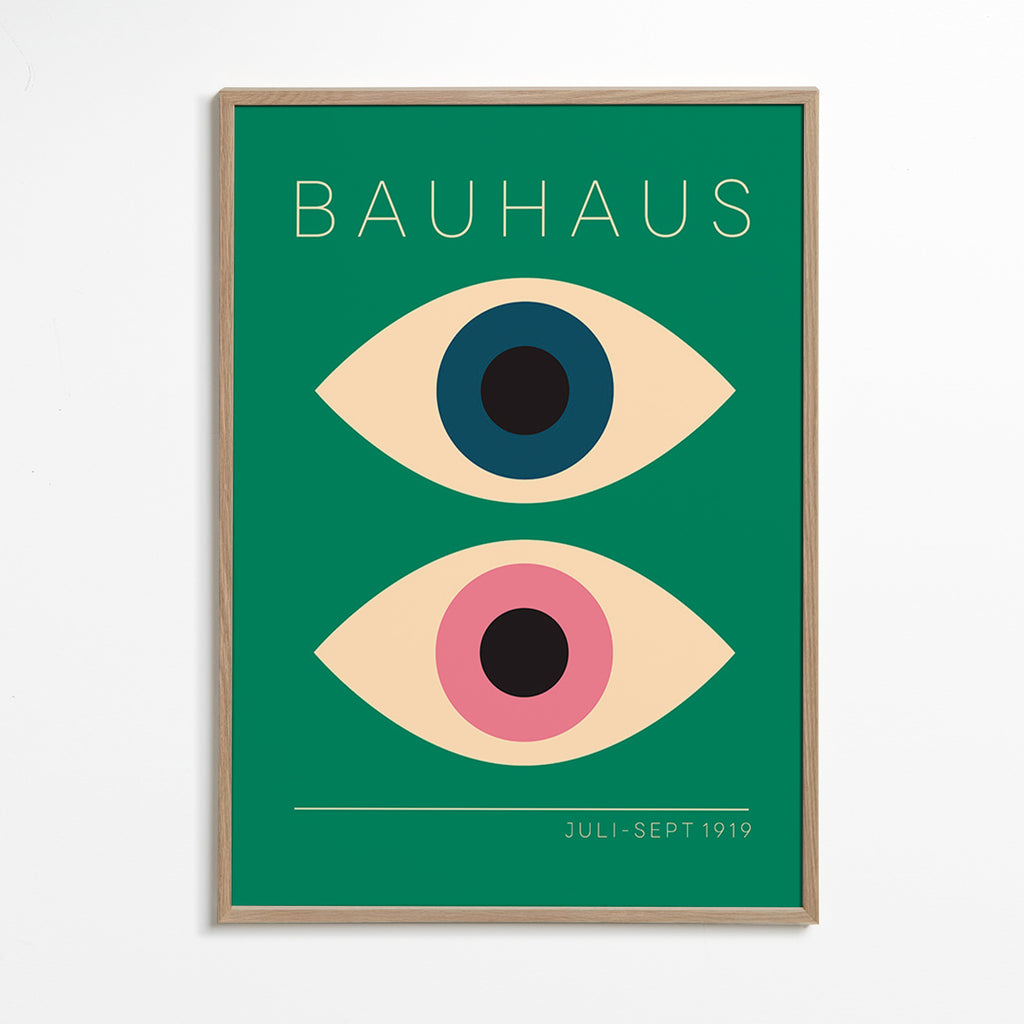 Geometrisk tavla Bauhaus tvillingögon