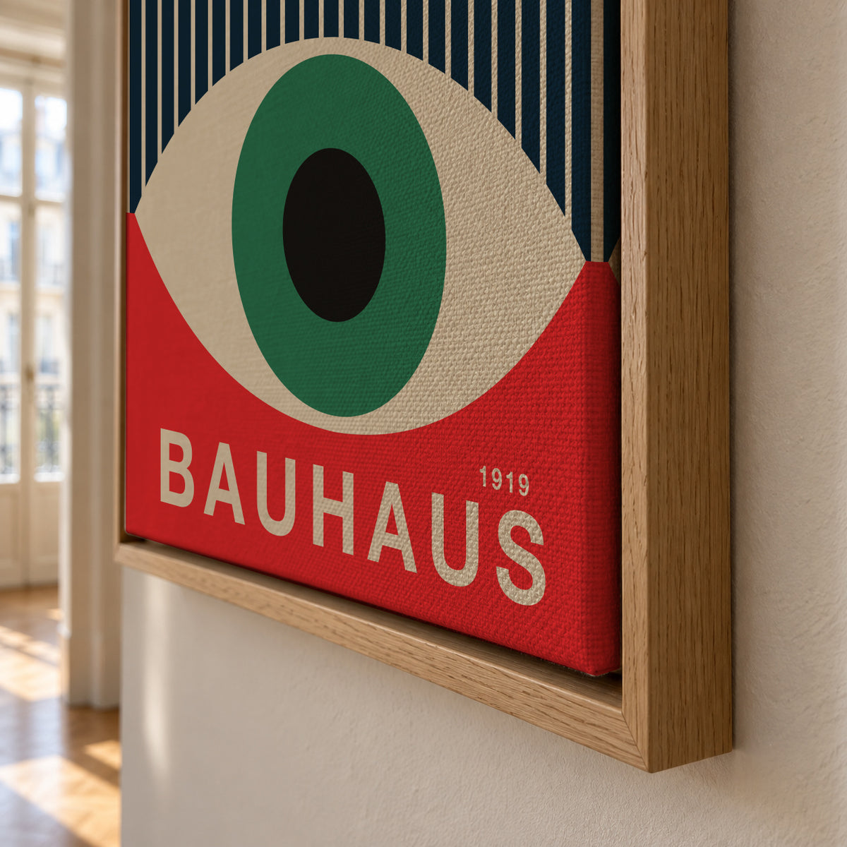 Bauhaur The Green Eye - Framed canvas detail