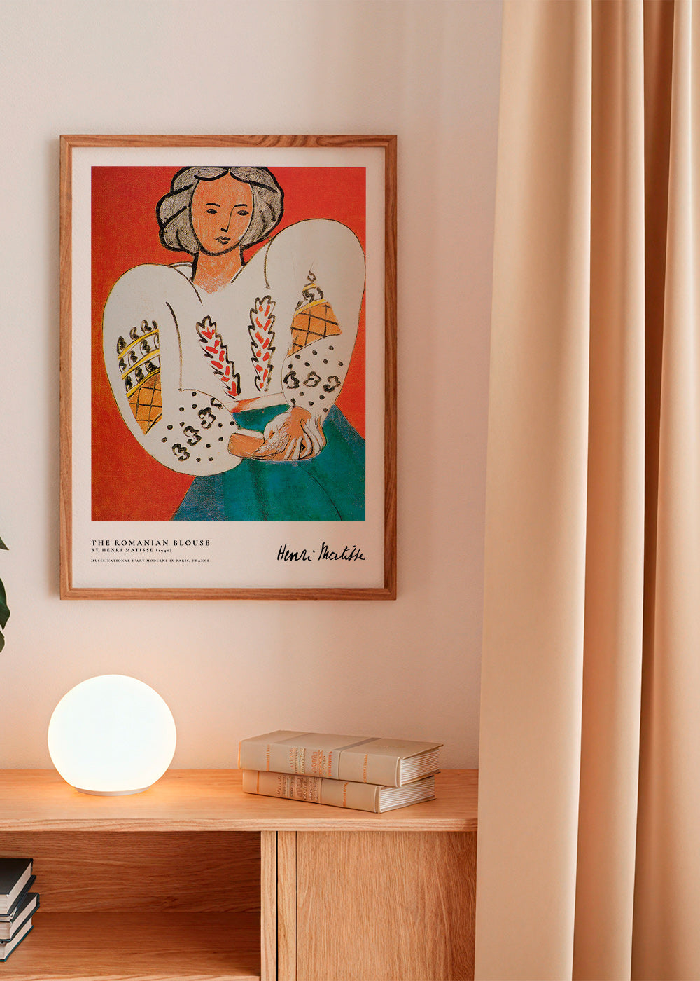 Illustration rumänsk blus med uttrycksfullt drag