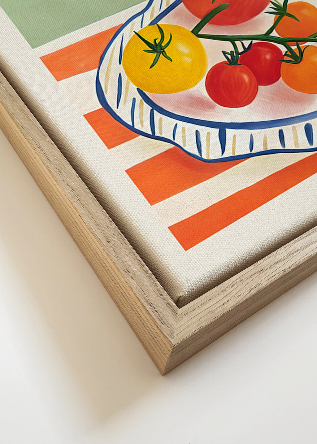 Kökskonst med illustrerade tomater