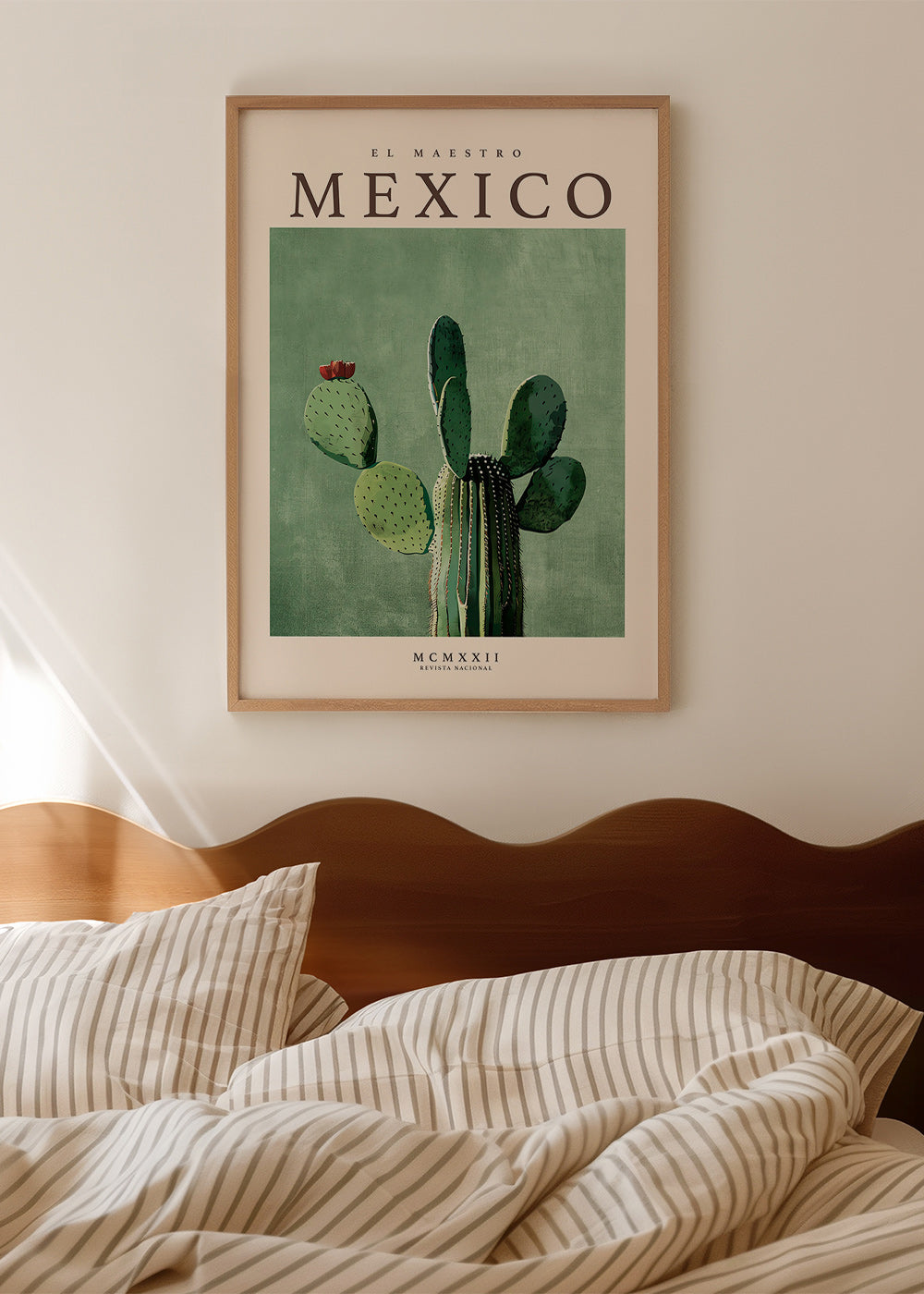 Botanisk poster Mexico med kaktus