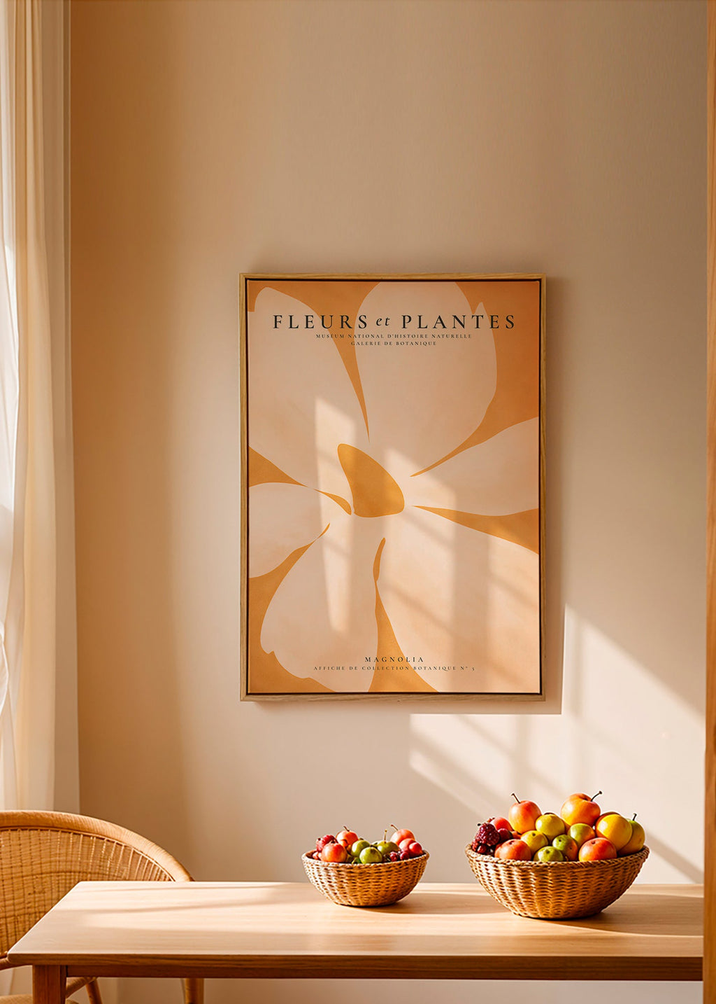Botanisk poster Magnolia stort format