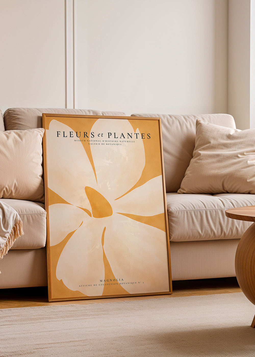 Botanisk poster Magnolia stort format