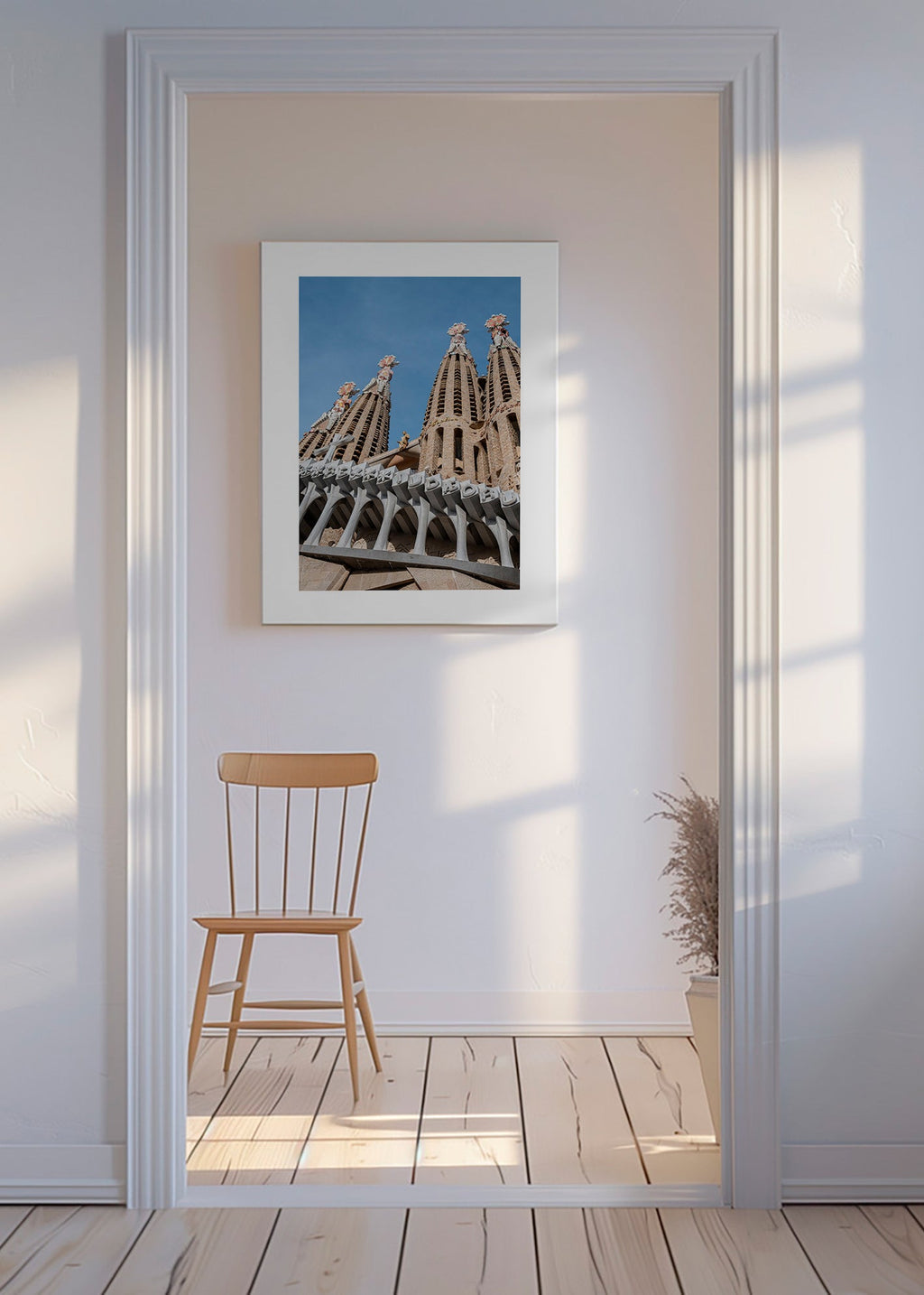 Kökskonst Sagrada Família fasad vertikal