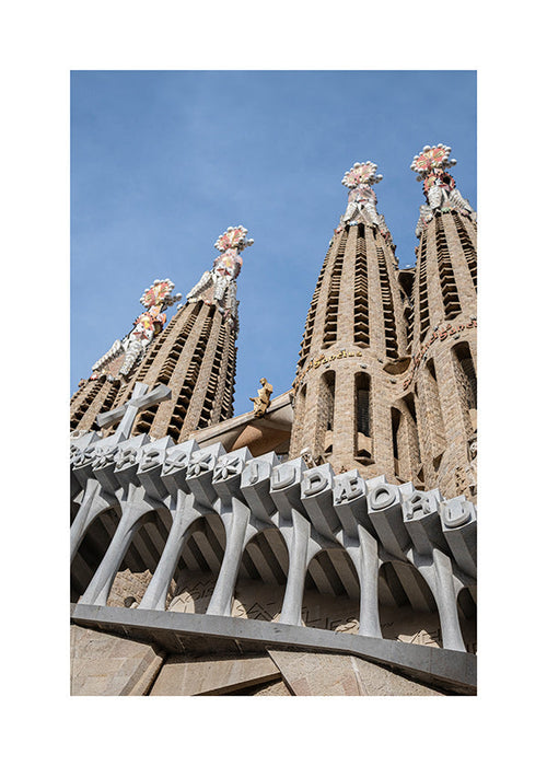 Kökskonst Sagrada Família fasad vertikal