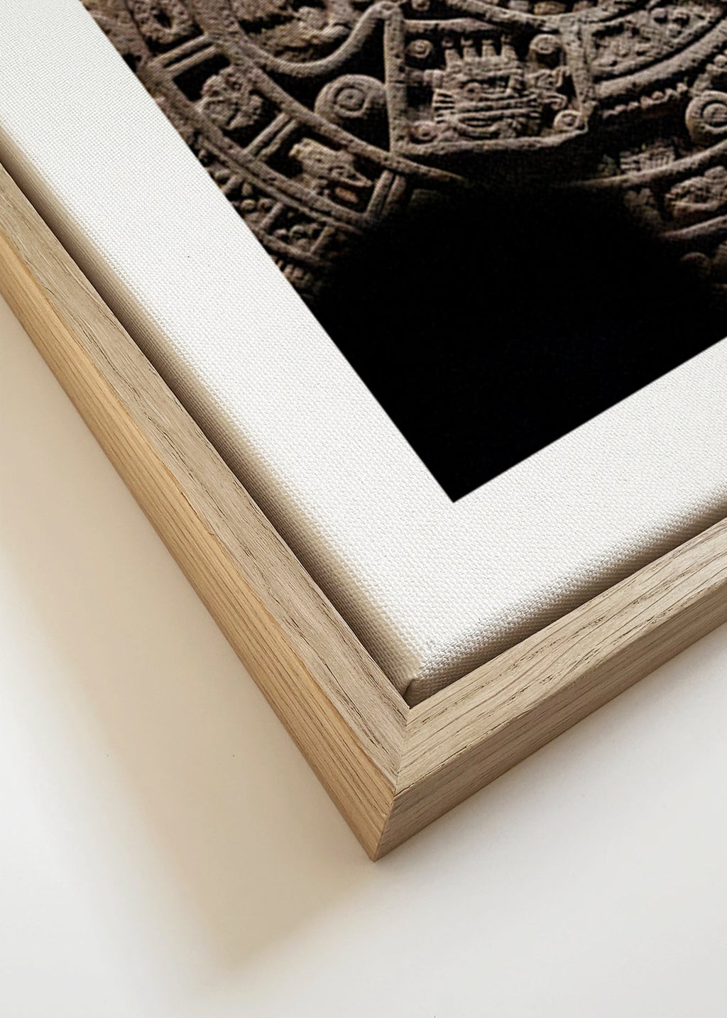 Fotografi aztekisk kalender i relief