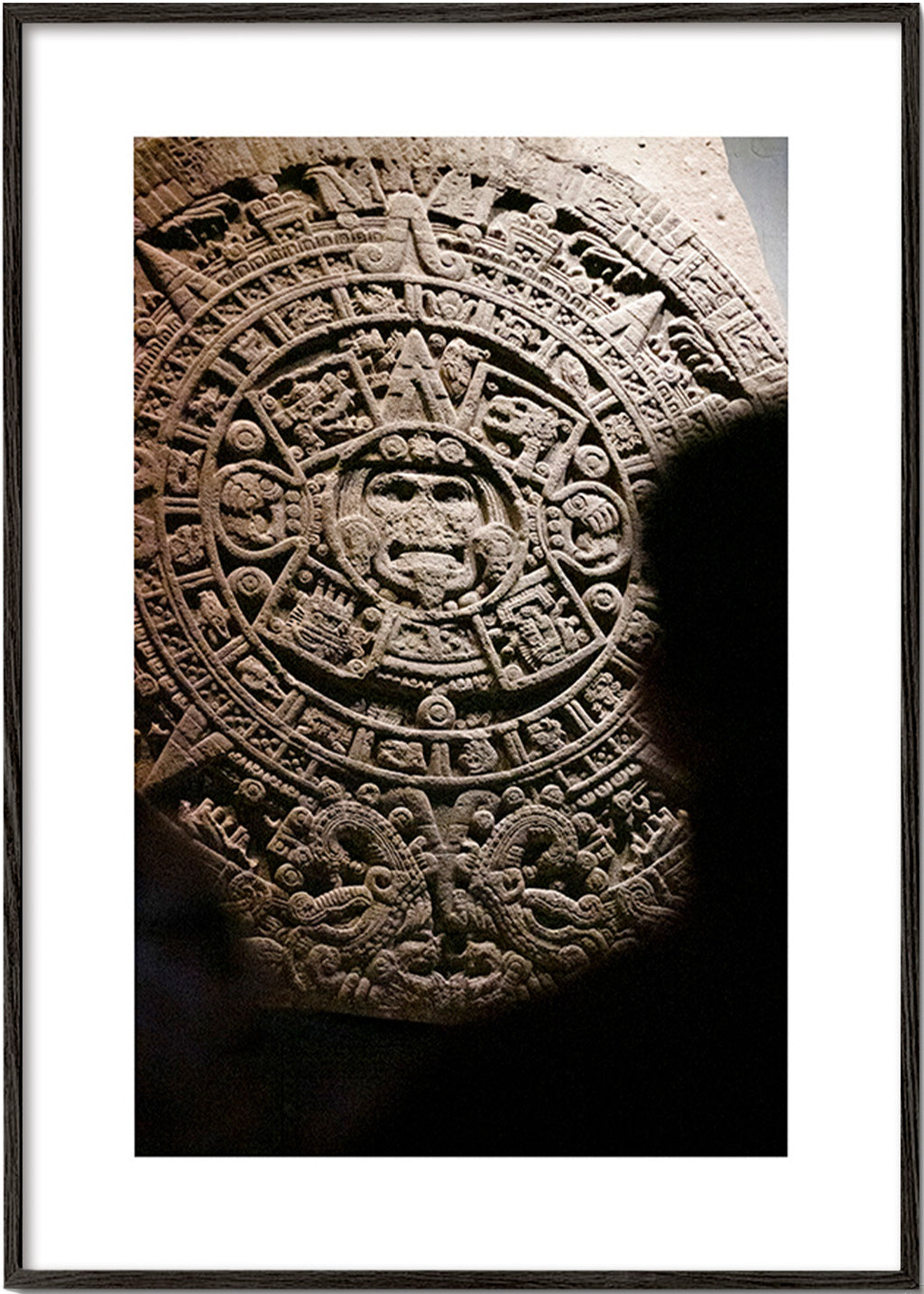 Fotografi av aztekisk kalendersten