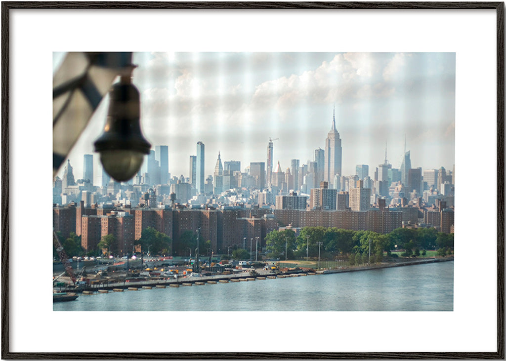 Stadskonst Manhattan fönster skyline