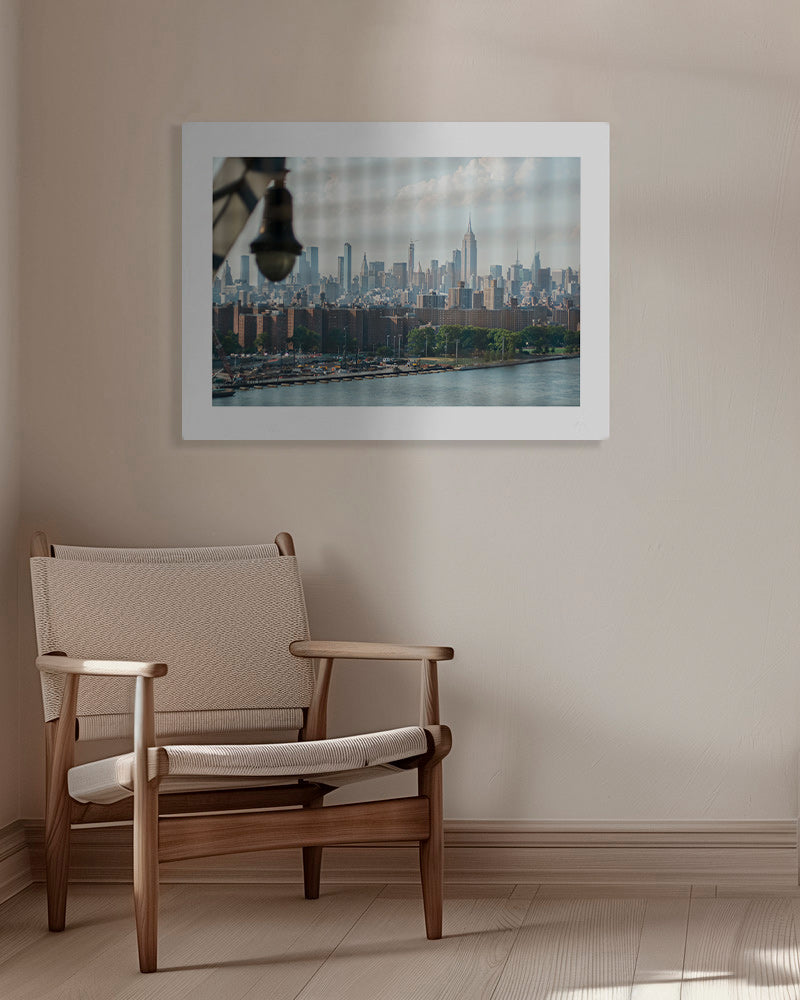 Stadskonst Manhattan fönster skyline