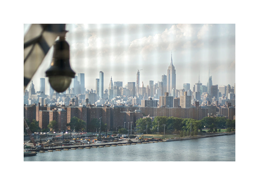 Stadskonst Manhattan fönster skyline