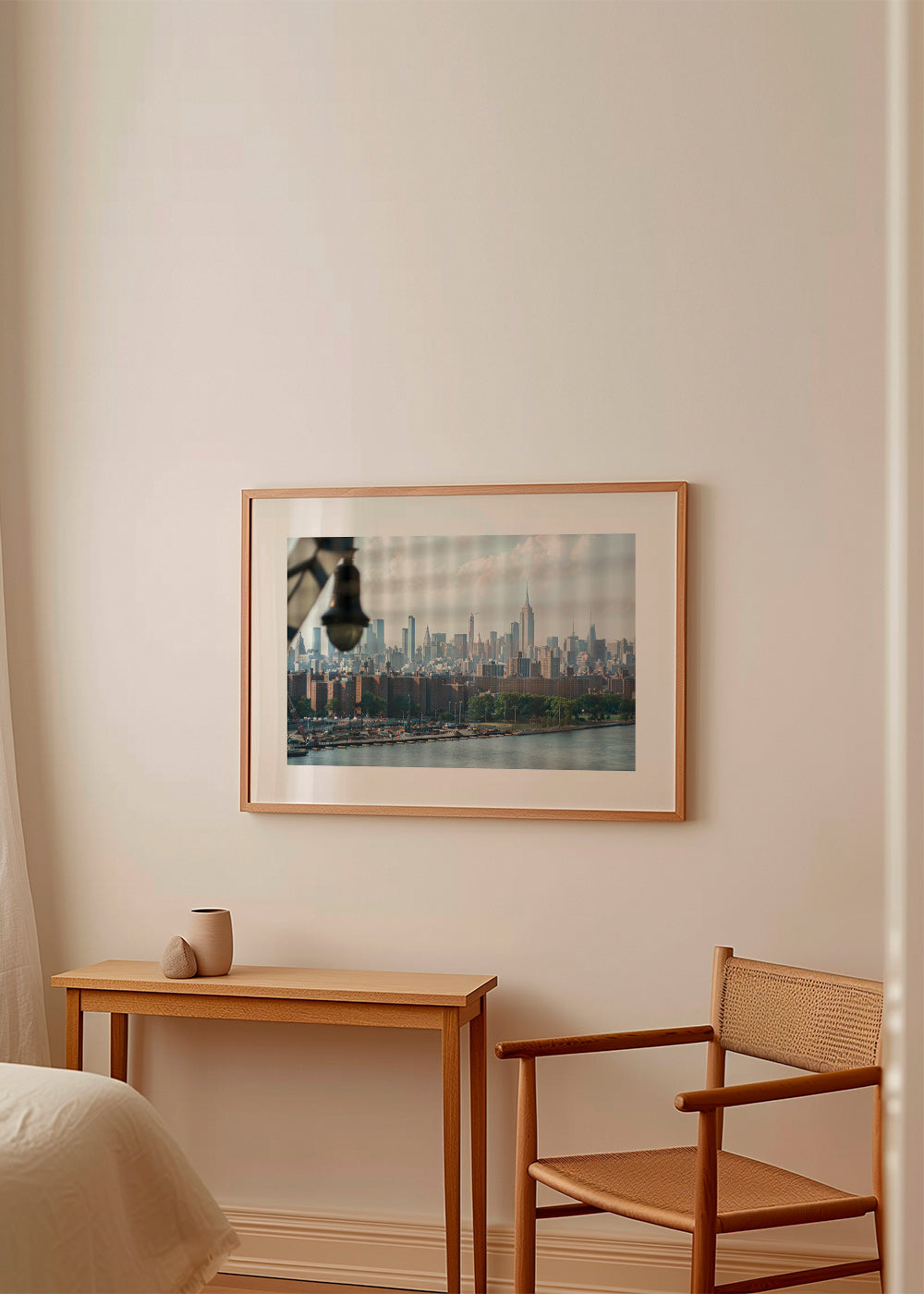 Stadskonst Manhattan fönster skyline