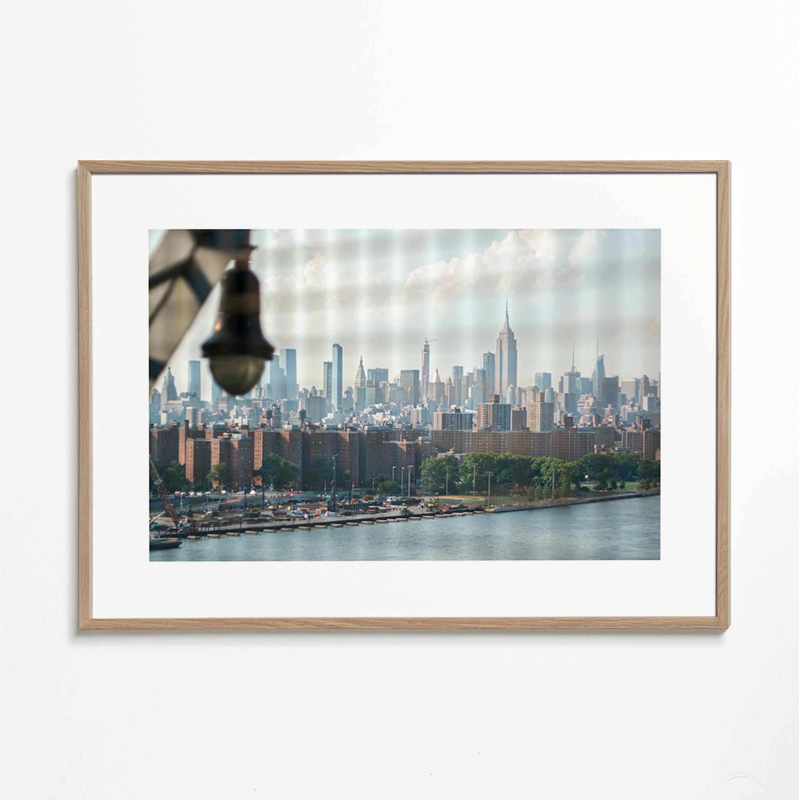 Stadskonst Manhattan fönster skyline