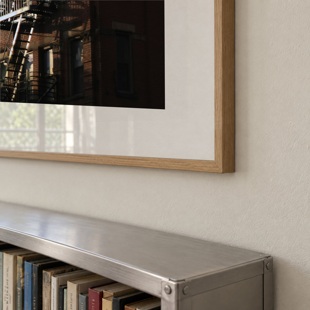 New York Brownstone - Framed poster detail