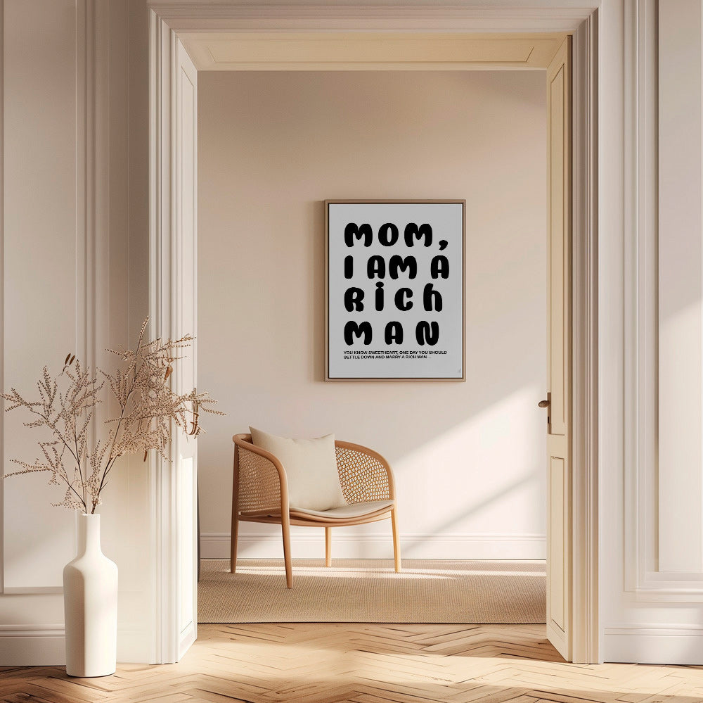 Typografisk illustration med humoristisk text – Canvas2
