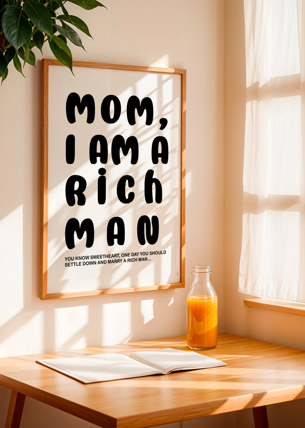Typografisk illustration med humoristisk text – Product2