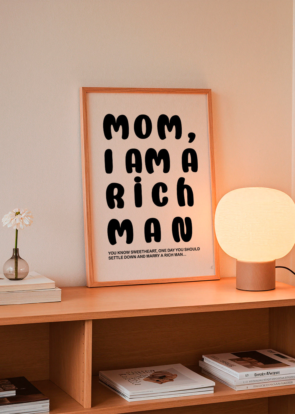 Typografisk illustration med humoristisk text – Product3