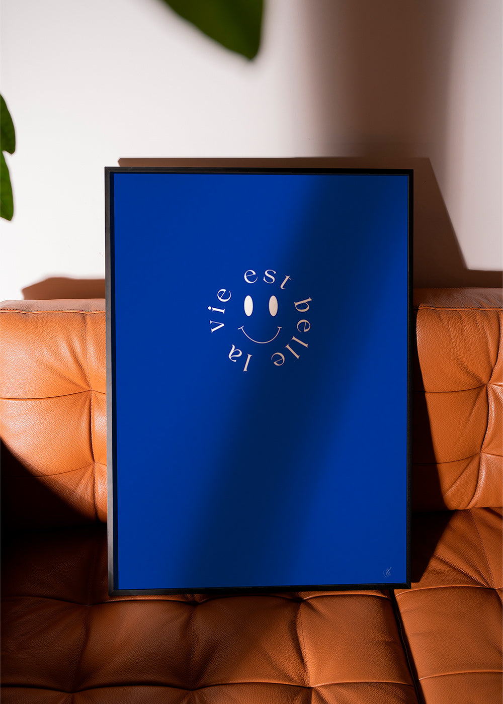 Illustration smile typografisk blå – Product1