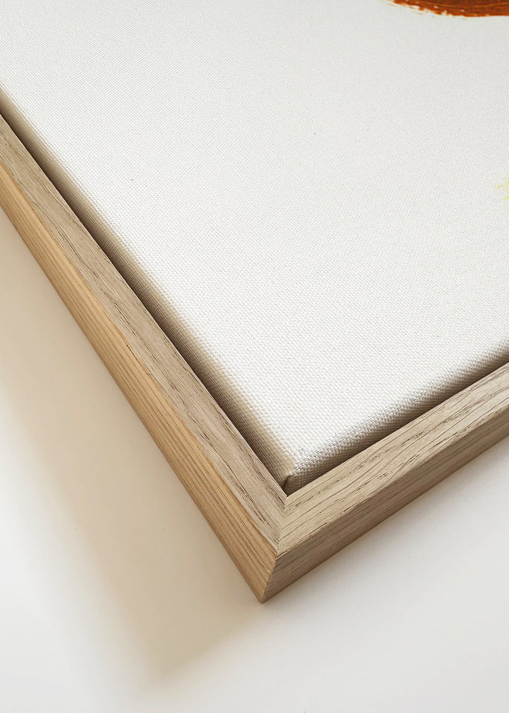 Tavla fågel med liten cowbohatt – Canvas detail