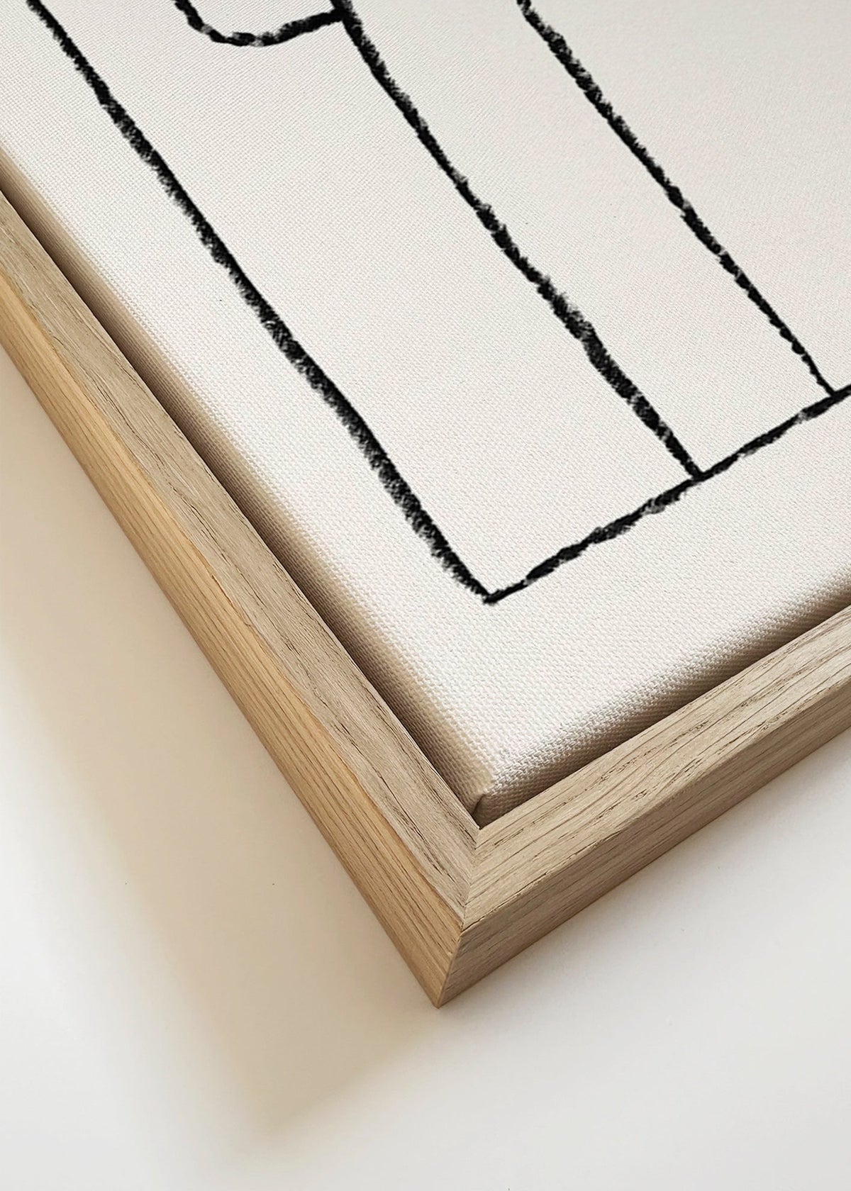 Ormillustration med hatt – Canvas detail
