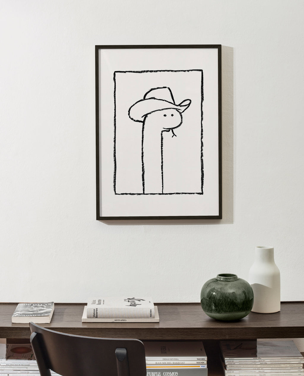 Ilustración de serpiente con sombrero – Product2