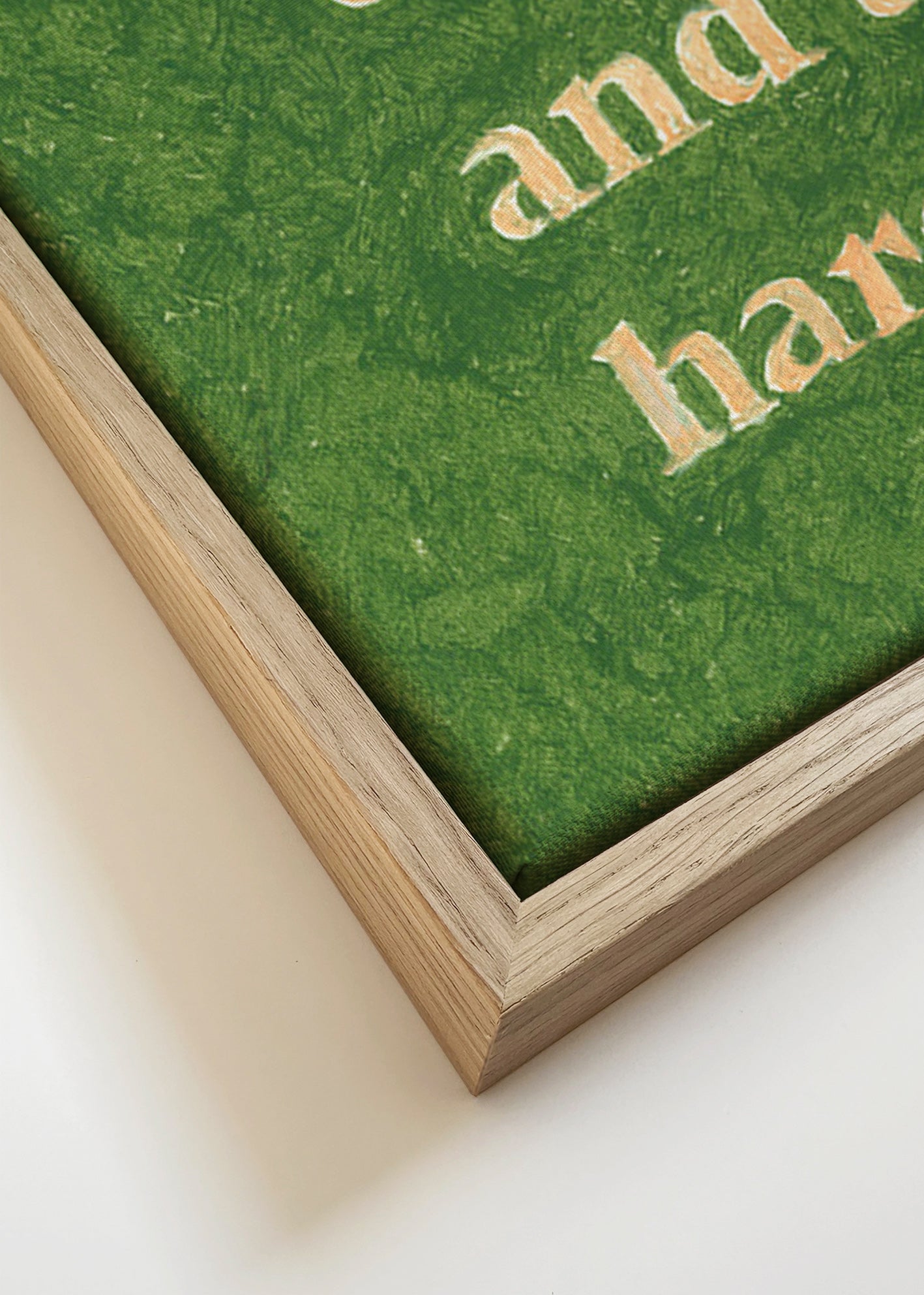 Vintage typografi-affisch med citat – Canvas detail