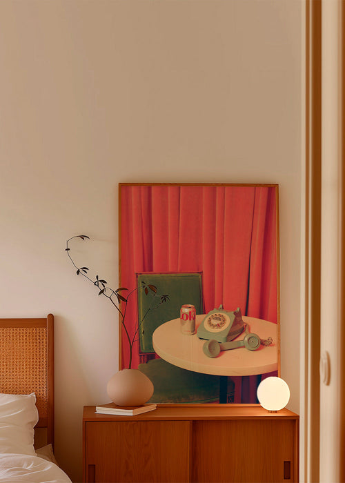 Vintage-telefonfoto på bord – Product1