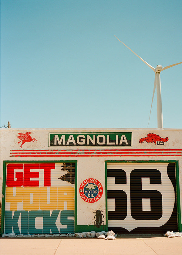 Kökskonst Route 66 muralfotografi