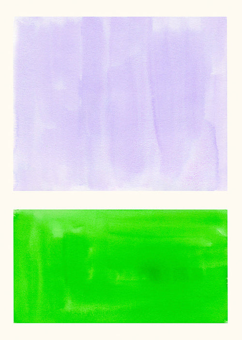 Abstrakt lavendel och grön konst