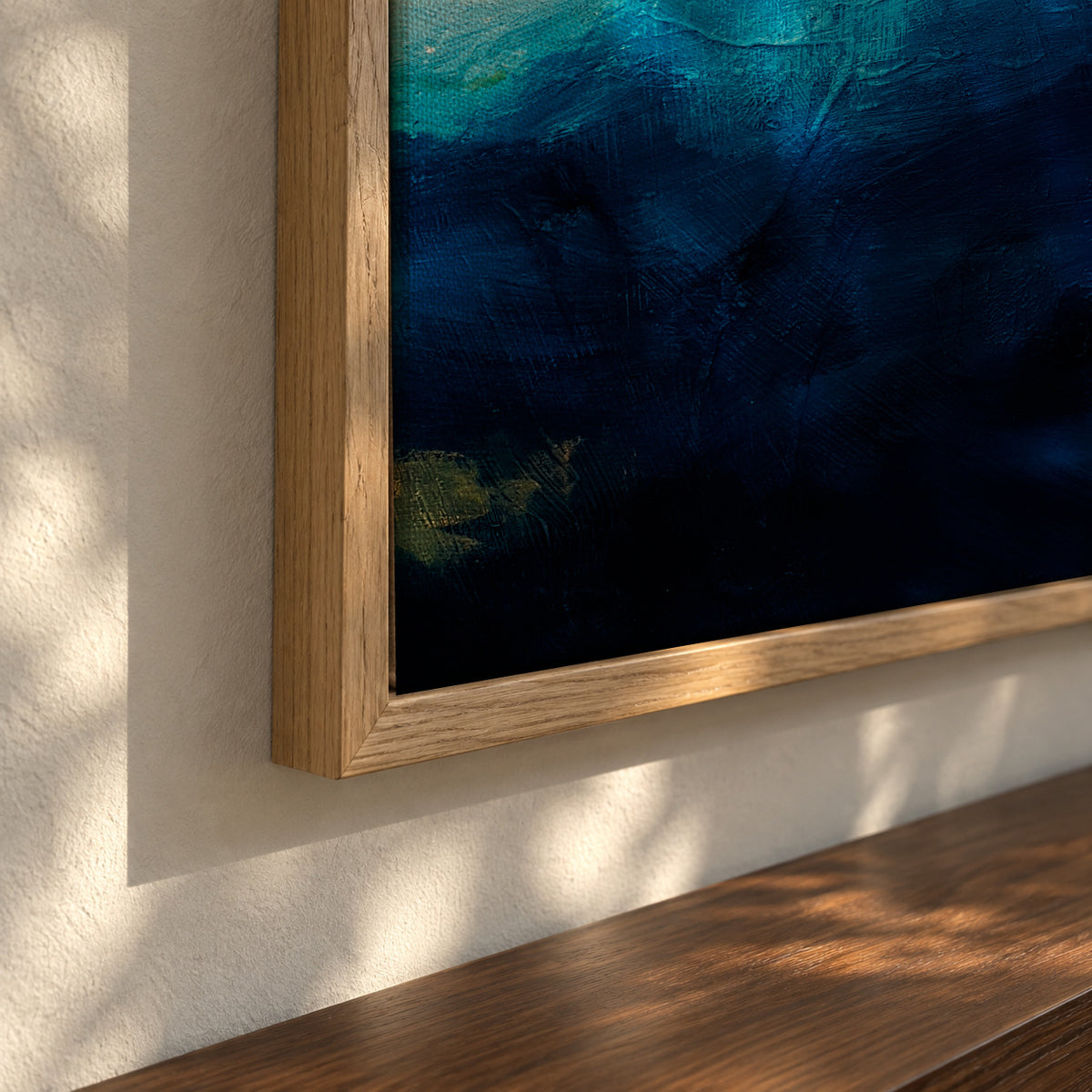 154 - Framed canvas detail