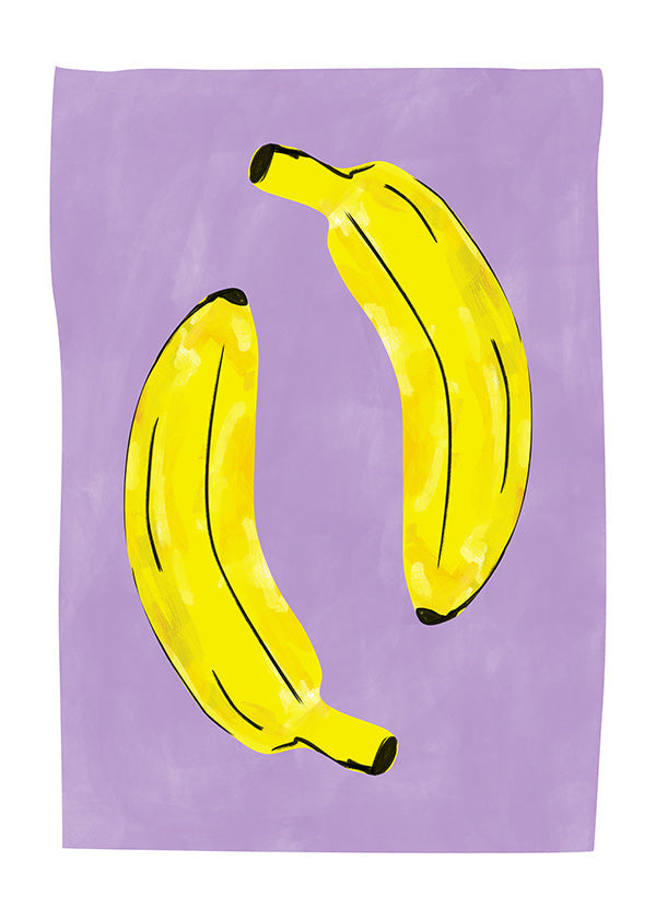 Kökskonst med gula bananer