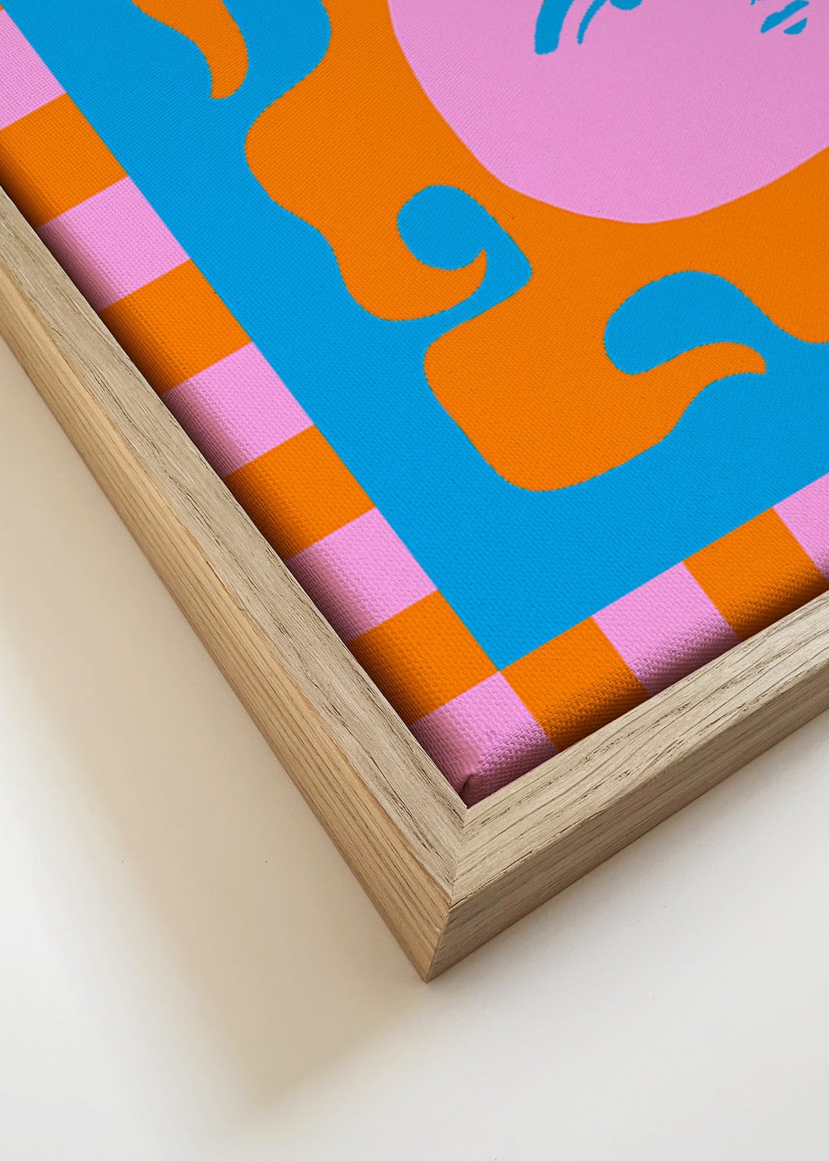 Lekfull solillustration – Canvas detail