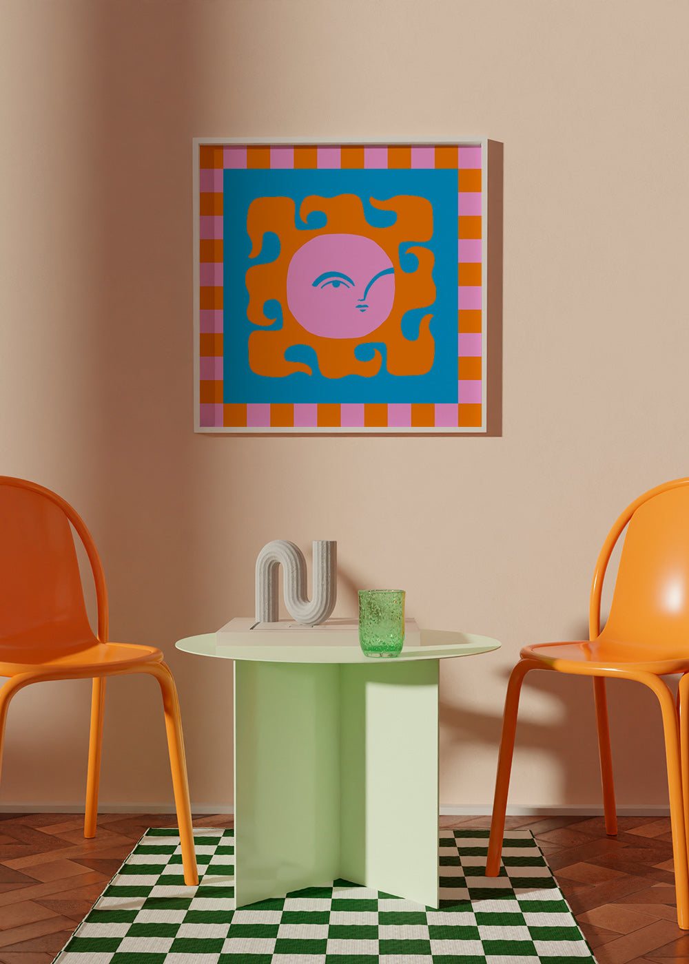 Lekfull solillustration – Product1
