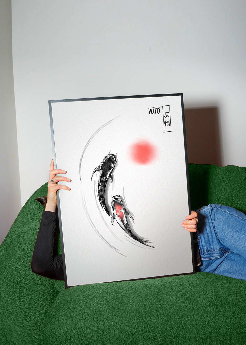 Koi-illustration japansk minimalistisk – Product1