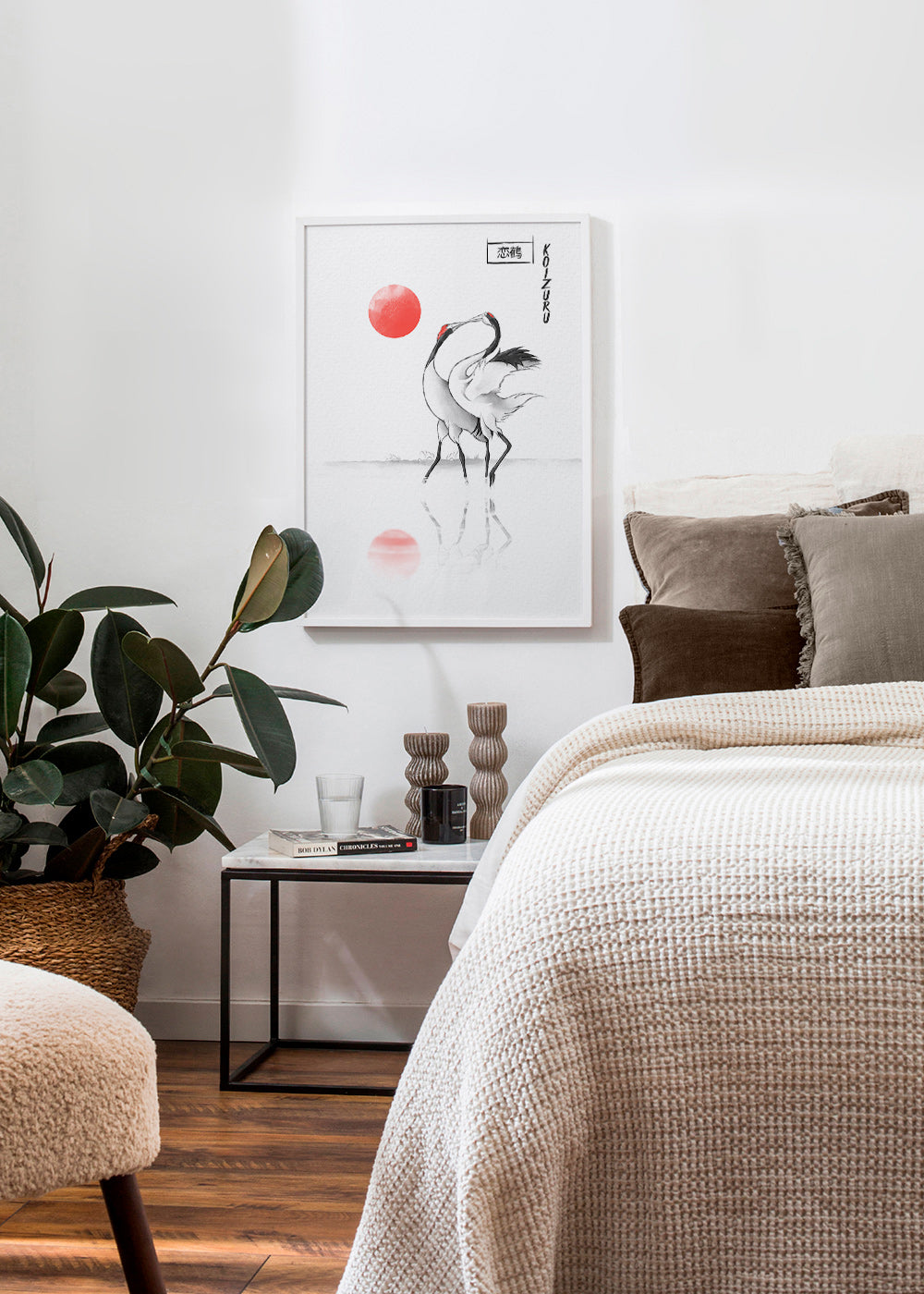Japanska tranor minimalistisk konst – Product1