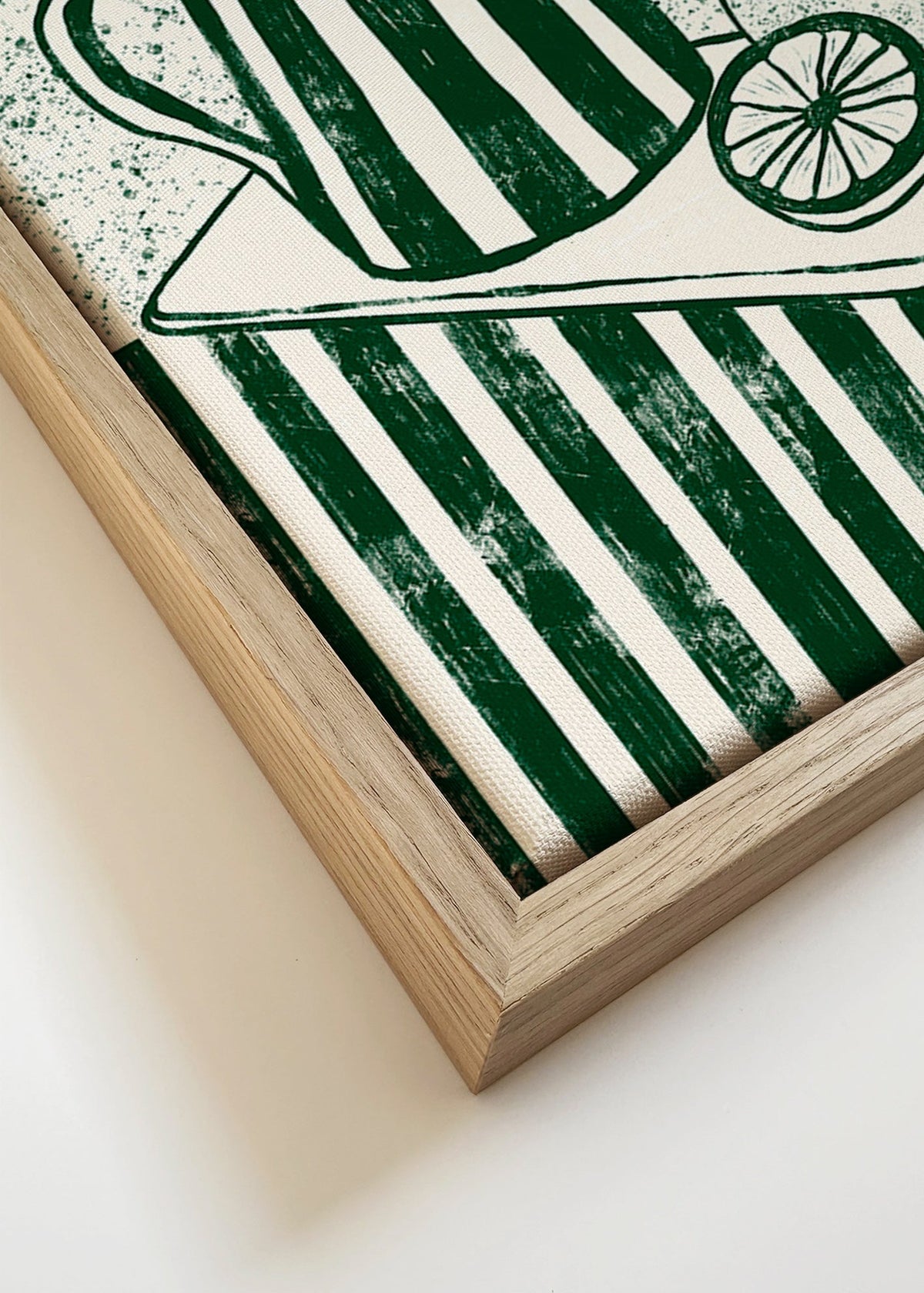 Kökskonst med kanna och citron – Canvas detail