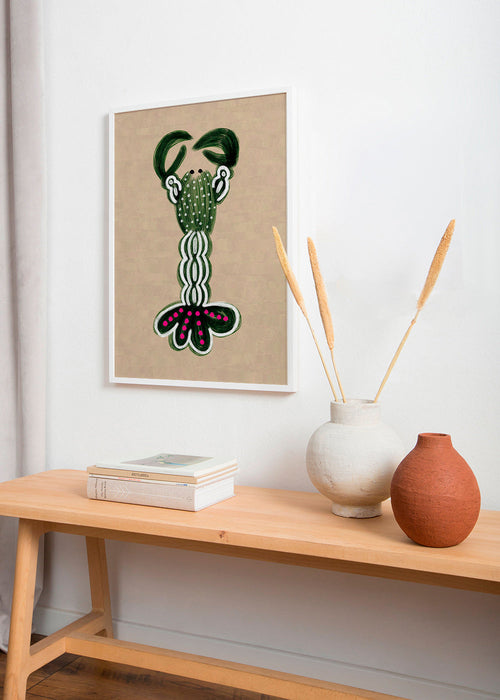 Illustration grön hummer – Product1