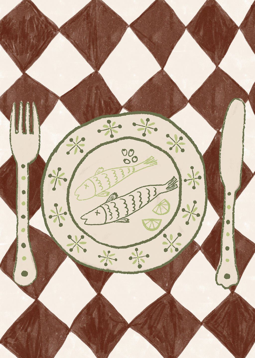 DINNER - Unframed art print